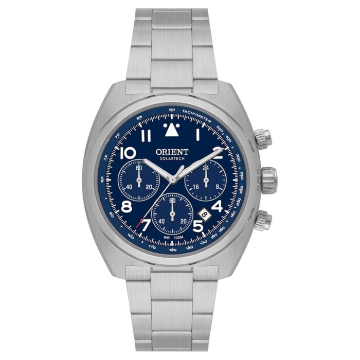 Relógio Orient SolarTech Cronógrafo Prata - MBSSC297 D2SX - Image 1