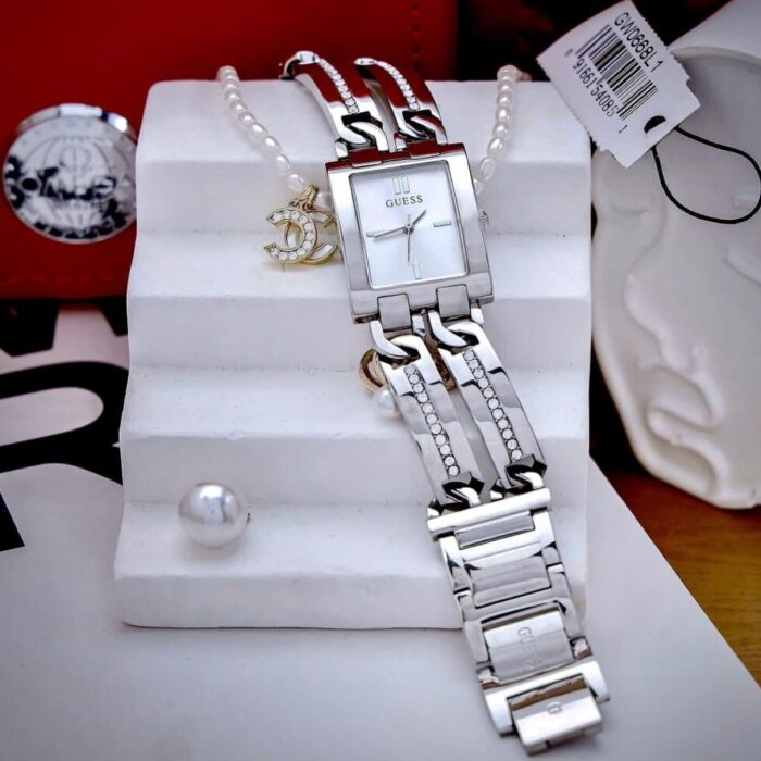 Relógio Guess Feminino Ladies Prateado - GW0668L1 - Image 6