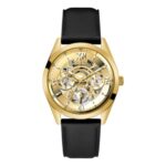 Relógio Guess Masculino Couro Preto - GW0389G2