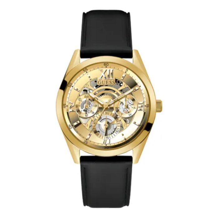 Relógio Guess Masculino Couro Preto - GW0389G2 - Image 1