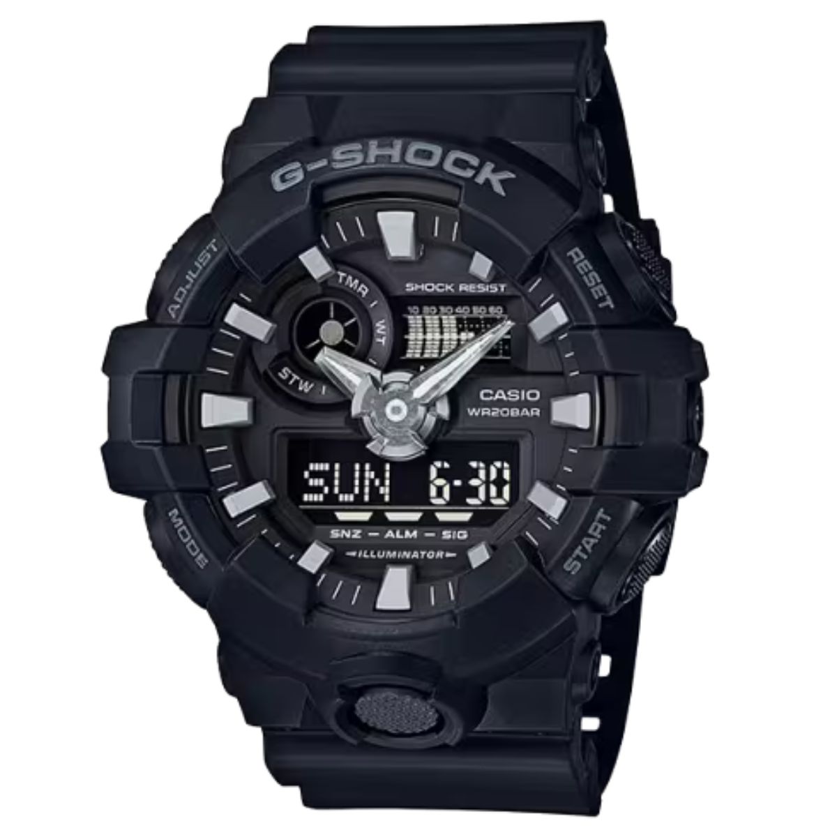 15384981100-1.jpg Relógio Casio G-Shock Ana-Digi Preto - GA-700-1BDR - Imagem 1