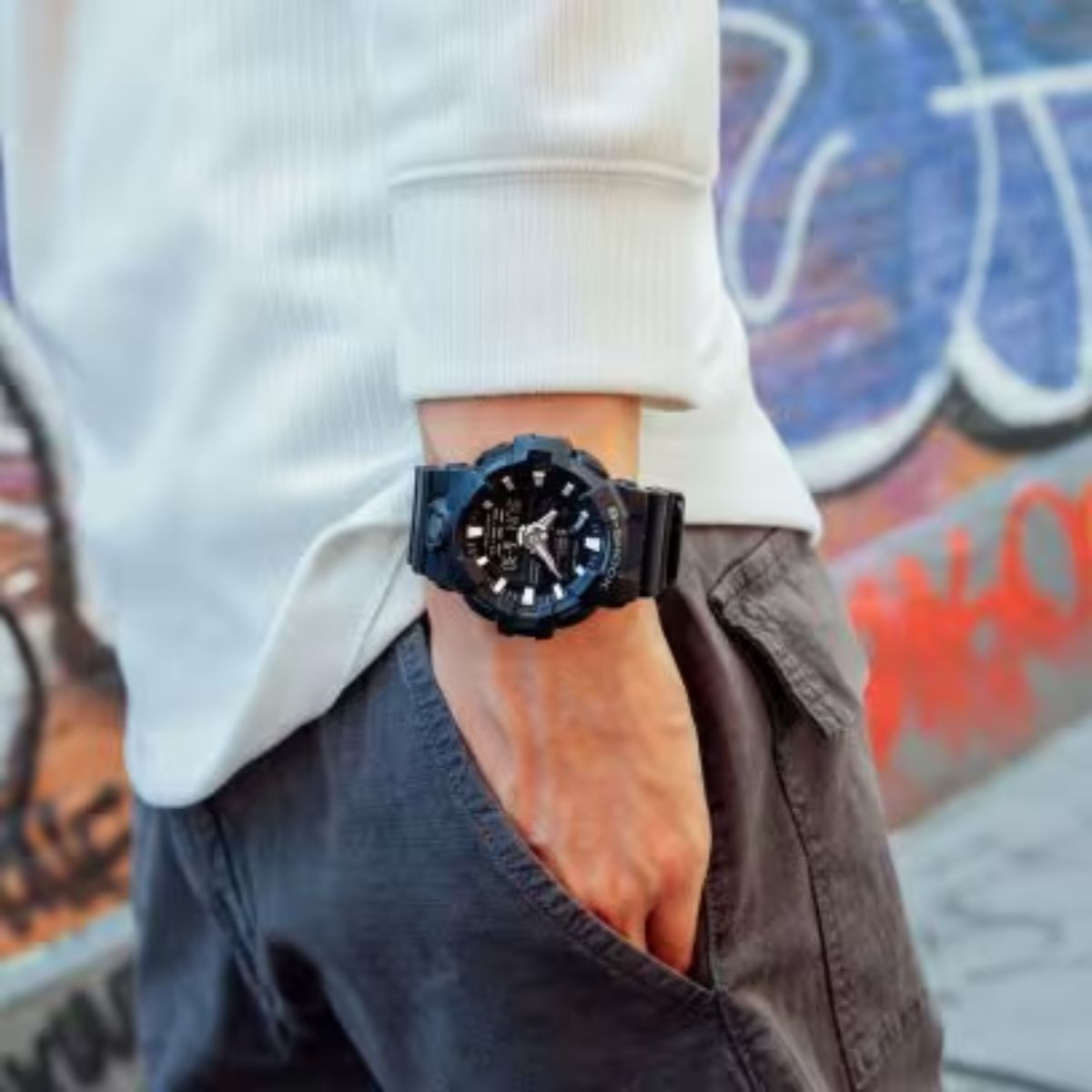 15384981152-2.jpg Relógio Casio G-Shock Ana-Digi Preto - GA-700-1BDR - Imagem 7