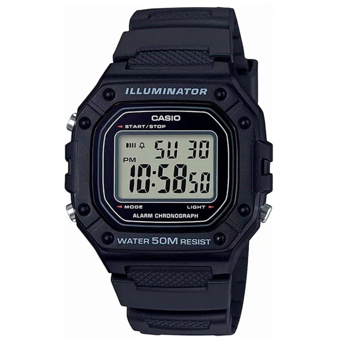 15384994607-2.jpg Relógio Casio Masculino Illuminator Preto - W-218H-1AVD - Imagem 1