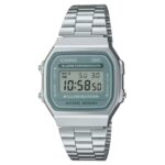 Relógio Casio Vintage Digital Prata - A168WA-3AYDF