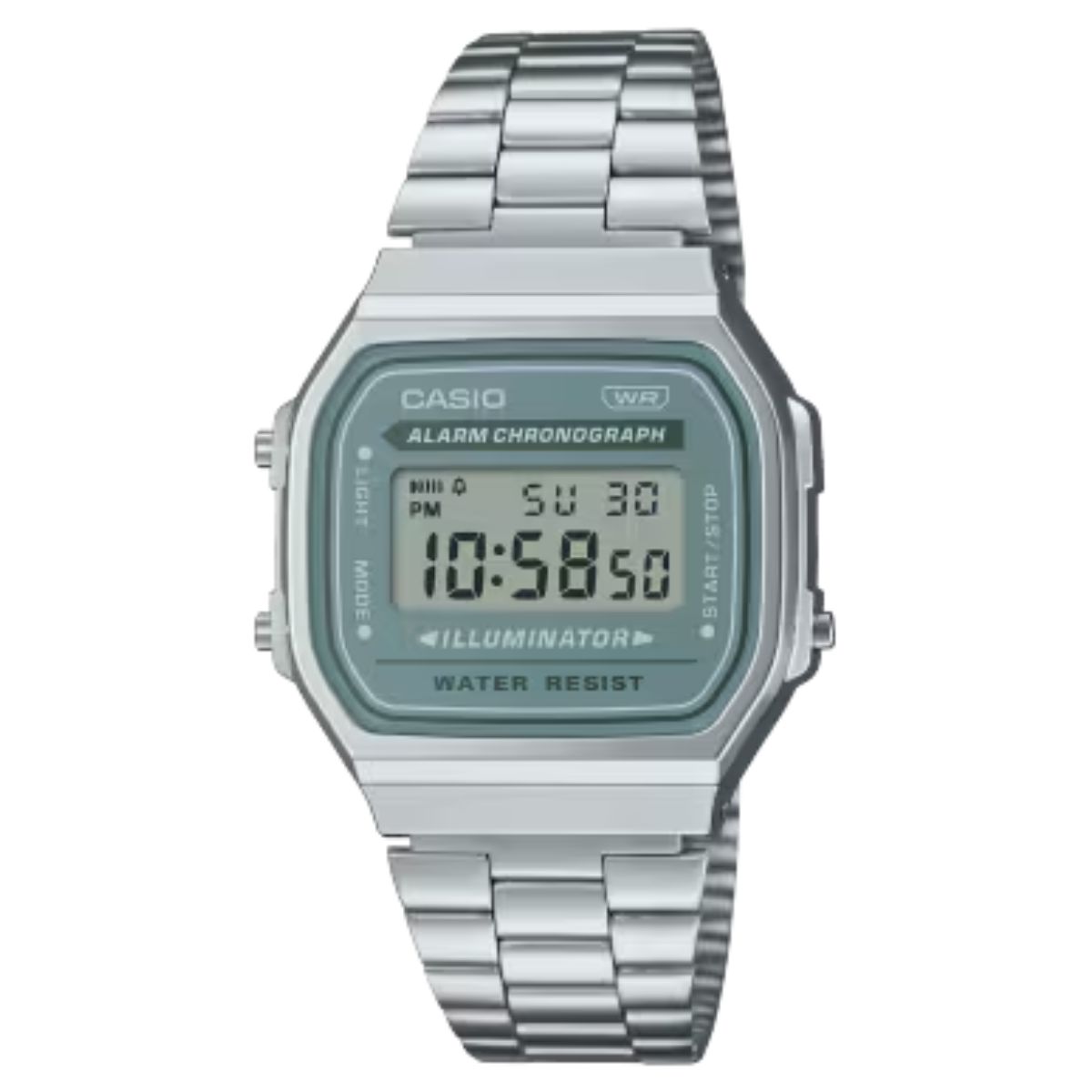 15385008406-1.jpg Relógio Casio Vintage Digital Prata - A168WA-3AYDF - Imagem 1