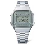 Relógio Casio Vintage Digital Prata - A168WA-3AYDF - Imagem 5