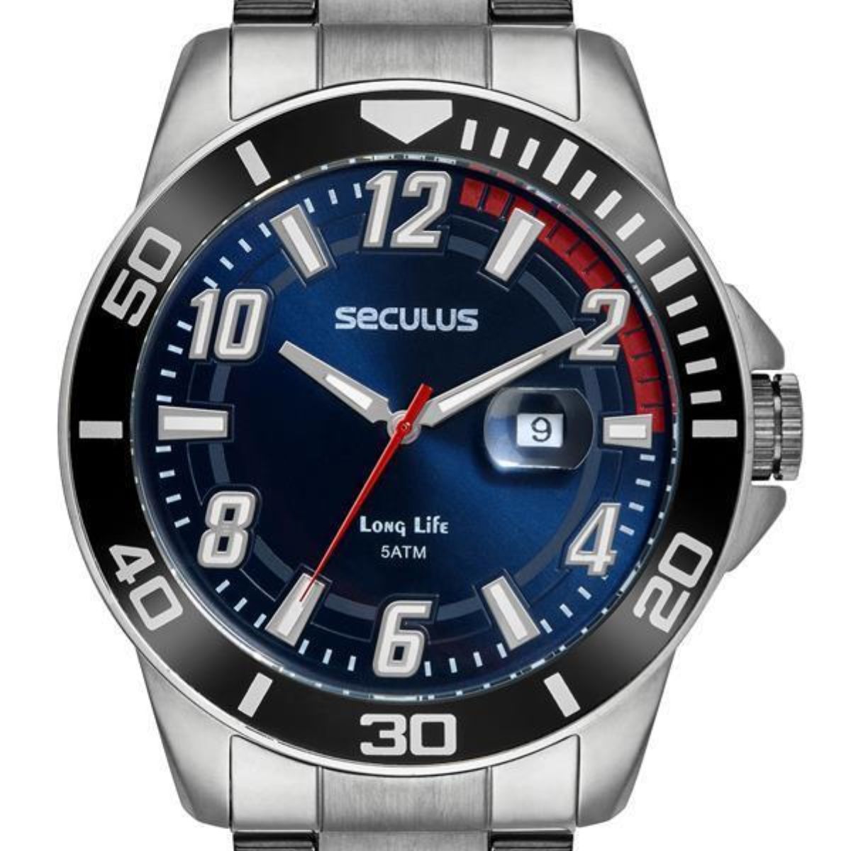 15386228543-5.jpg Relógio Seculus Masculino Long Life Prata - 44211G0SVNA1 - Imagem 2