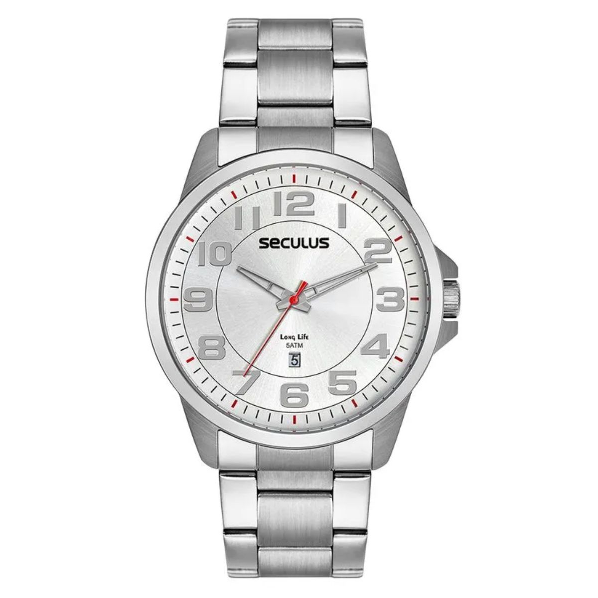 15386232870-2.jpg Relógio Seculus Masculino Prateado - 44216G0SVNA2 - Imagem 1