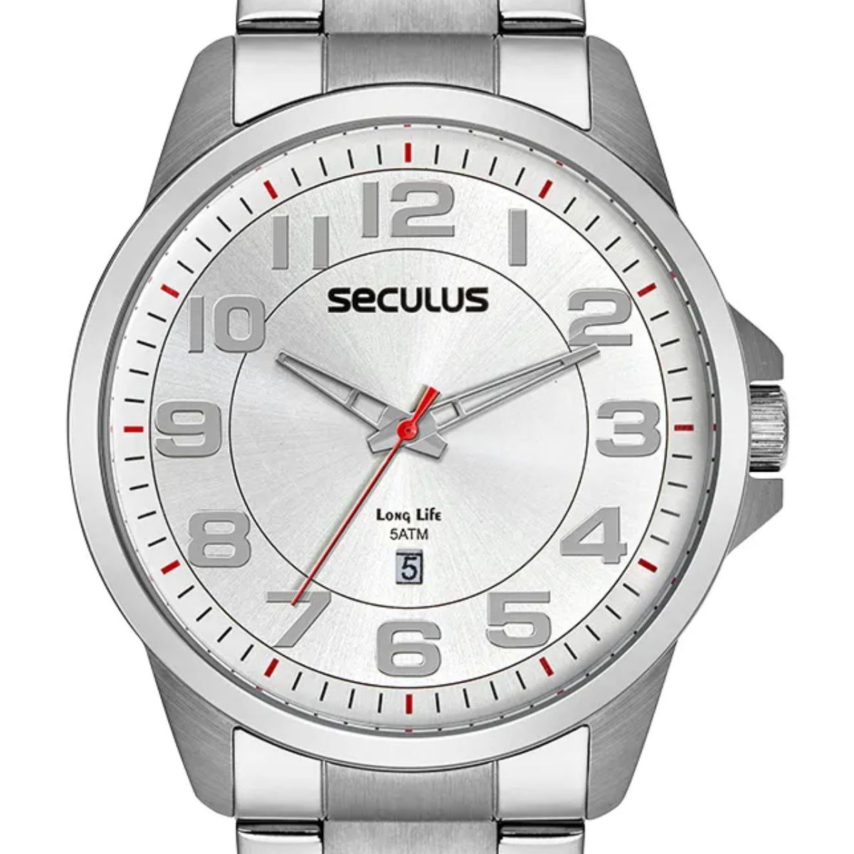 15386232875-5.jpg Relógio Seculus Masculino Prateado - 44216G0SVNA2 - Imagem 2