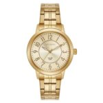 Relógio Seculus Feminino Madrepérola Dourado - 44311LPSVDA1