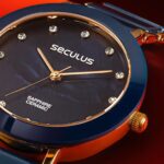 Relógio Seculus Feminino Cerâmica Azul - 77228LPSVDQ1 - Imagem 2