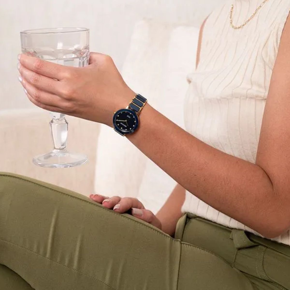 15389254549-3.jpg Relógio Seculus Feminino Cerâmica Azul - 77228LPSVDQ1 - Imagem 6