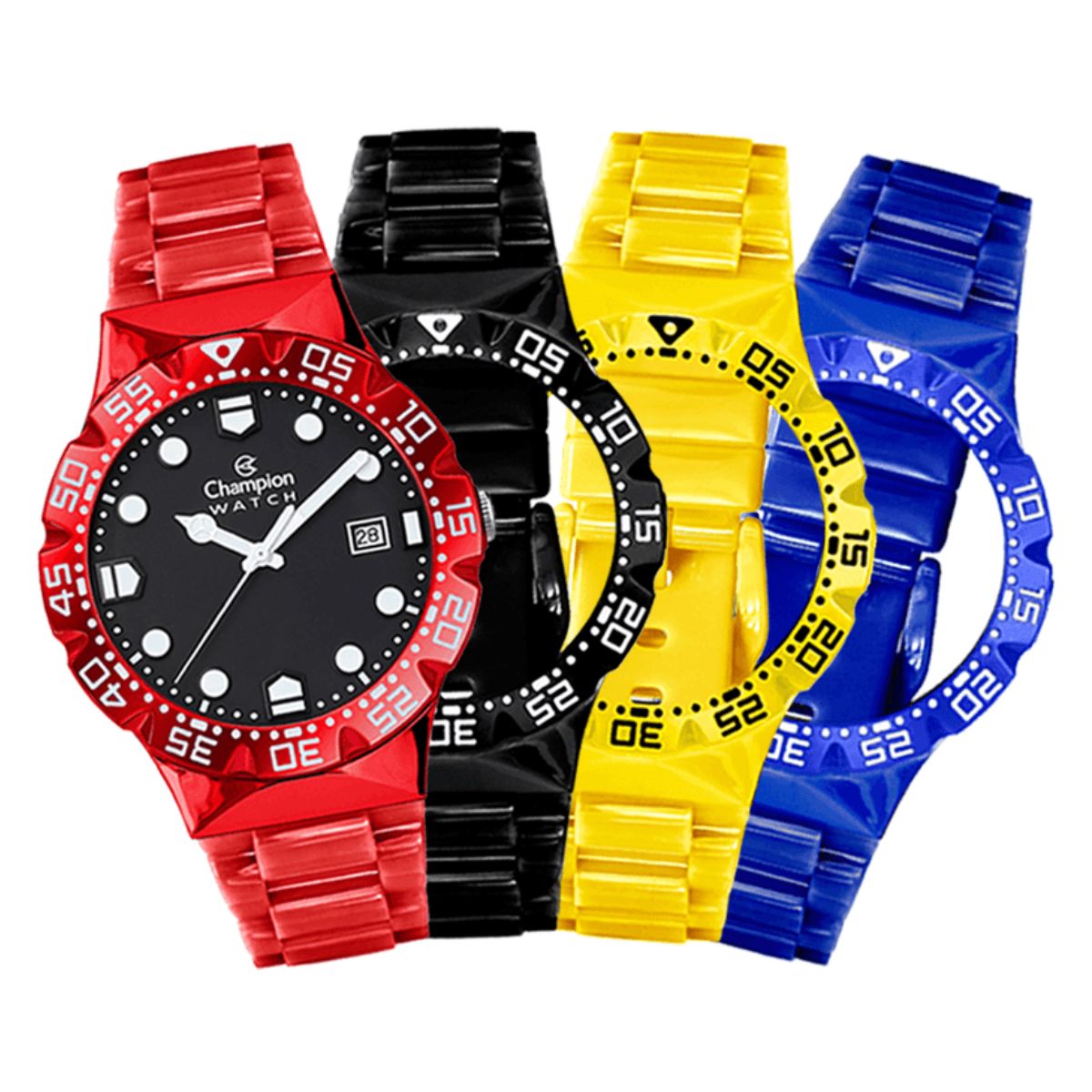 15389312481-1.jpg Relógio Champion Watch Troca Pulseiras Analógico - CP31001A - Imagem 1