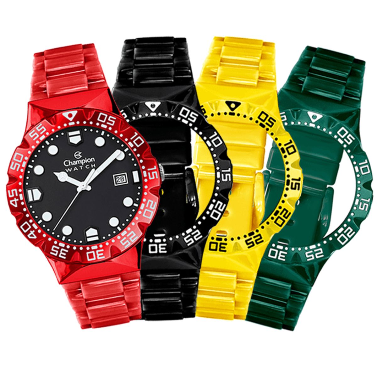 15389358443-1.jpg Relógio Champion Watch Troca Pulseiras Analógico - CP31001C - Imagem 1
